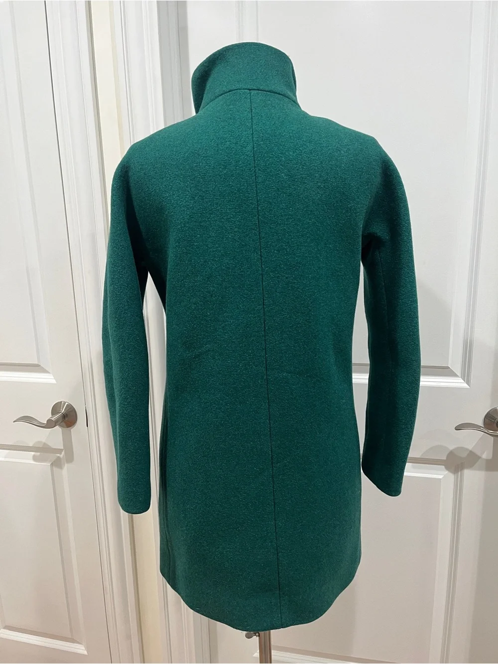 J. Crew Stadium Cloth Cocoon Coat Italian Wool in Green Size 2